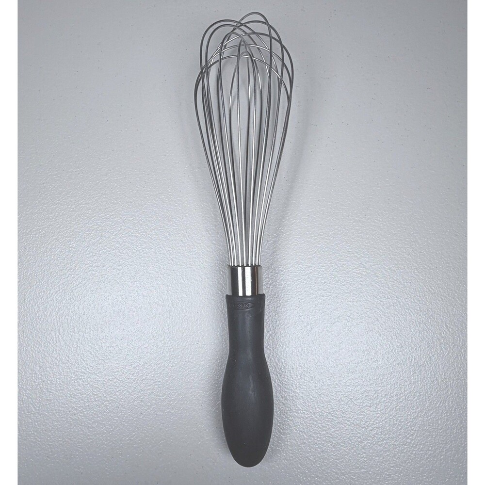 OXO Balloon Whisk 11” Non-Slip‎ Black Rubber Handle Stainless Steel